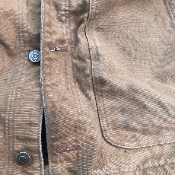 Carhartt Full Swing Chore Coat LARGE Fleece Lined Jacket 102707 211 Thrashed - Picture 4 of 16